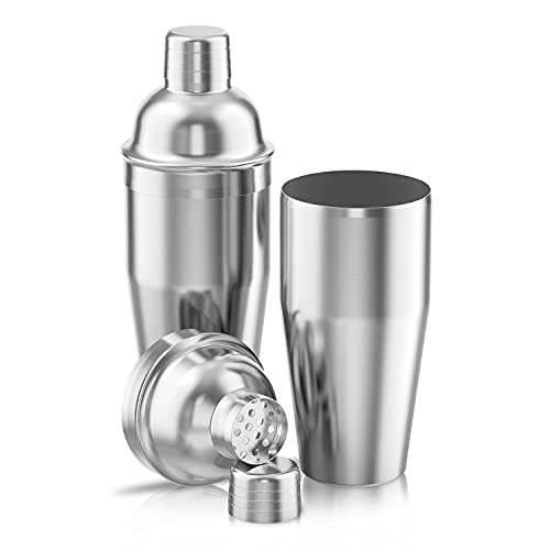 LUCKYGOOBO Cocktail Shaker,24 oz Martini Shaker,Drink Shaker Built-in Strainer,Professional Stainless Steel Margarita Mixer,Bartender Kit Gifts. - Image 2