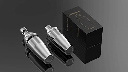 LUCKYGOOBO Cocktail Shaker,24 oz Martini Shaker,Drink Shaker Built-in Strainer,Professional Stainless Steel Margarita Mixer,Bartender Kit Gifts. - Image 4