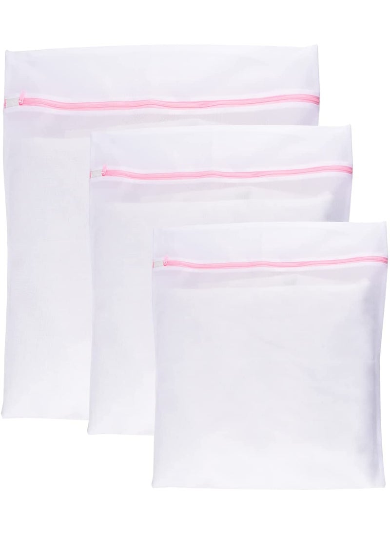 WOTOFY WOTOFY Laundry bag with zip for Delicates 3 Pack Zippered Large laundry basket Washing Machine Bags for Sweaters Blanket Bedding Garment Dirty Clothes Washer Dryer Net Protector socks organizer  - Image 5