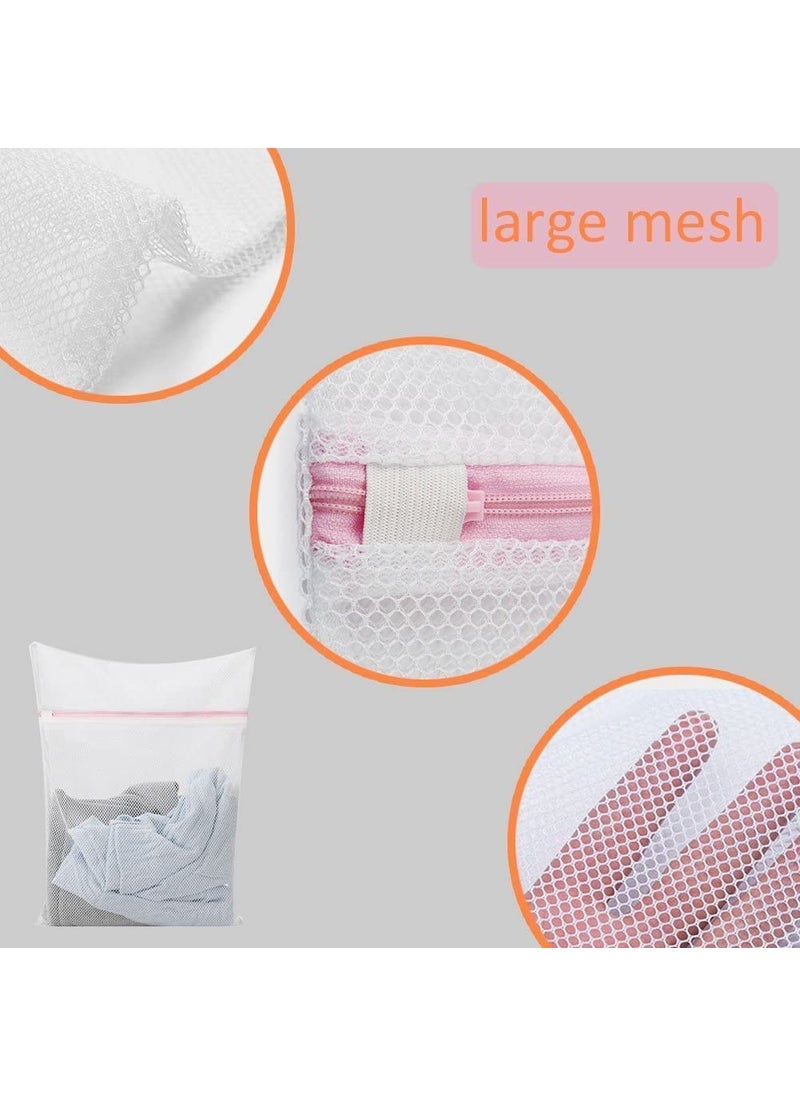 WOTOFY WOTOFY Laundry bag with zip for Delicates 3 Pack Zippered Large laundry basket Washing Machine Bags for Sweaters Blanket Bedding Garment Dirty Clothes Washer Dryer Net Protector socks organizer  - Image 2