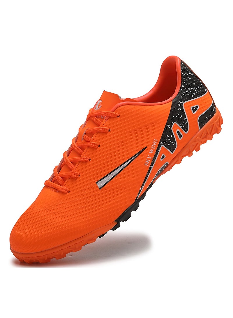 SKY WING Football Cleats Unisex And Kid,Indoor Outdoor Low Top Soccer Shoes For Men And Women And Kid Lightweight Shock Resistant Training Boots Professional Turf Shoes Sport Athletic Ground Football Boots - Image 1