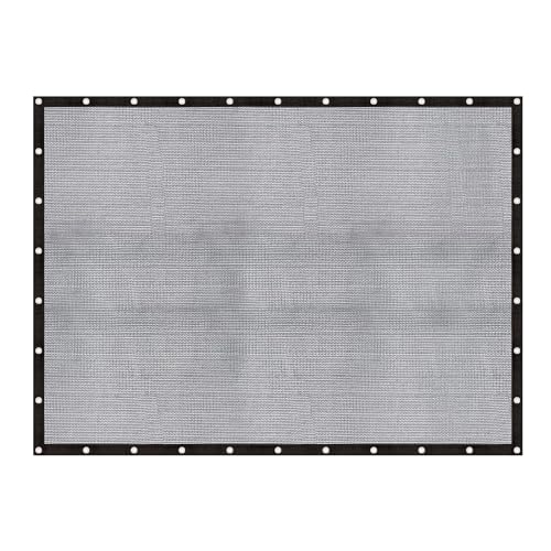 Cool Area 60-70% Shade Cloth 12x16FT Heavy Duty Knitted Mesh Tarp with Grommets Mesh Screen for Patio Canopy Garden Porch Greenhouse Pools Dog Kennel Black - Image 1