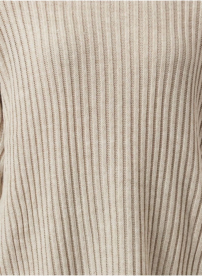 trendyol Ribbed Basic Knitwear Sweater TCTAW25AK00009  - Image 3