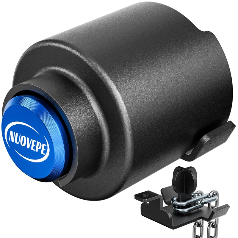 NUOVEPE Trailer Lock Fits 2 516 Inch Couplers Secures Safety Chains AntiTheft Ball Hitch Lock PryResistant HeavyDuty Trailer Hitch Locks for RV Cargo Camper Dump Trailer Blue - Image 2