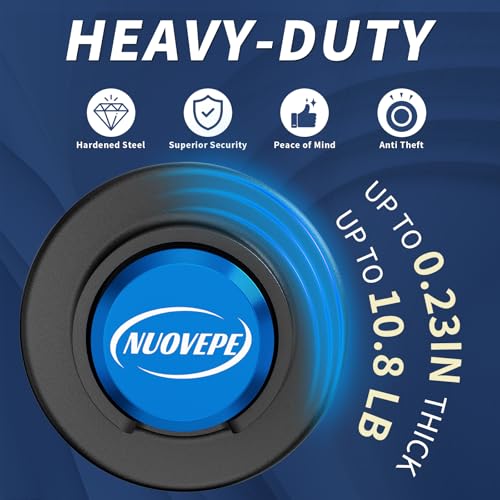 NUOVEPE Trailer Lock Fits 2 516 Inch Couplers Secures Safety Chains AntiTheft Ball Hitch Lock PryResistant HeavyDuty Trailer Hitch Locks for RV Cargo Camper Dump Trailer Blue - Image 3