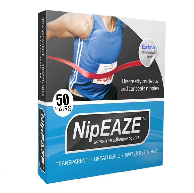 NipEaze - The Original Sports Nipple Covers - Patented & Proven - Chafing Prevention for Men and Women, 1pack, Size Extra, 100Pcs (50pairs) - Image 1