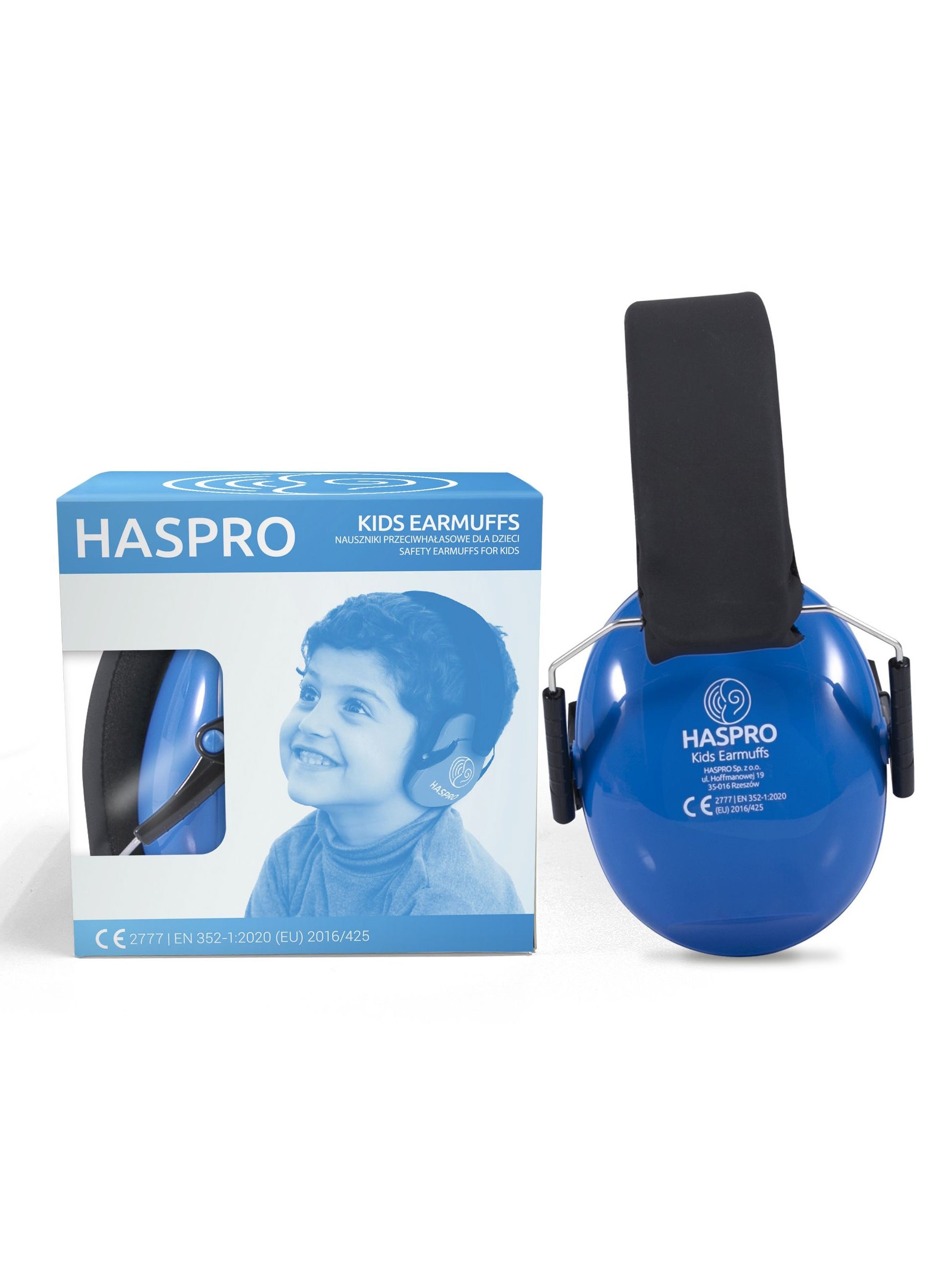 HASPRO HASPRO Kids Earmuffs - Noise-Cancelling Hearing Protection for Children - Comfortable, Adjustable, Durable, Certified for Sleep, Travel, Concerts, and More! 