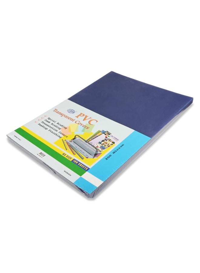 FIS PVC Transparent Cover, A3 Size(297x420mm), 200 Micron Thickness, Packet of 100 Sheets, Clear Transparent View, Best for Binding & Presentation Covers-FSCI20A3CLN - Image 1