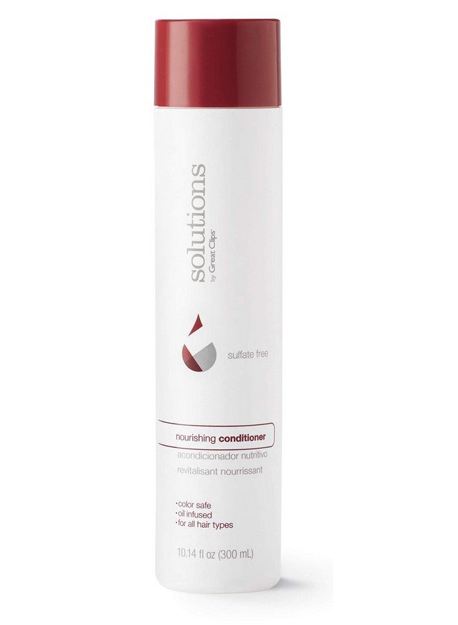 GREAT CLIPS Solutions Nourishing Conditioner 10 Fl Oz Argan Oil Sulfate And Paraben Free Hydrates And Repairs Hair Safe For Coloredtreated Hair - Image 1
