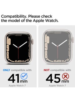 Spigen غطاء حماية رفيع لساعة Apple Watch Series 8/7 (41 ملم) - أسود  - Image 2