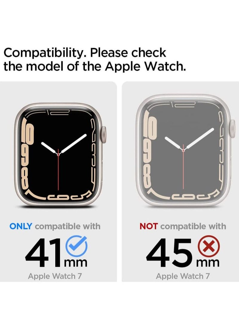 Spigen Thin Fit Apple Watch Series 8/7 (41mm) Case Cover - Black  - Image 2