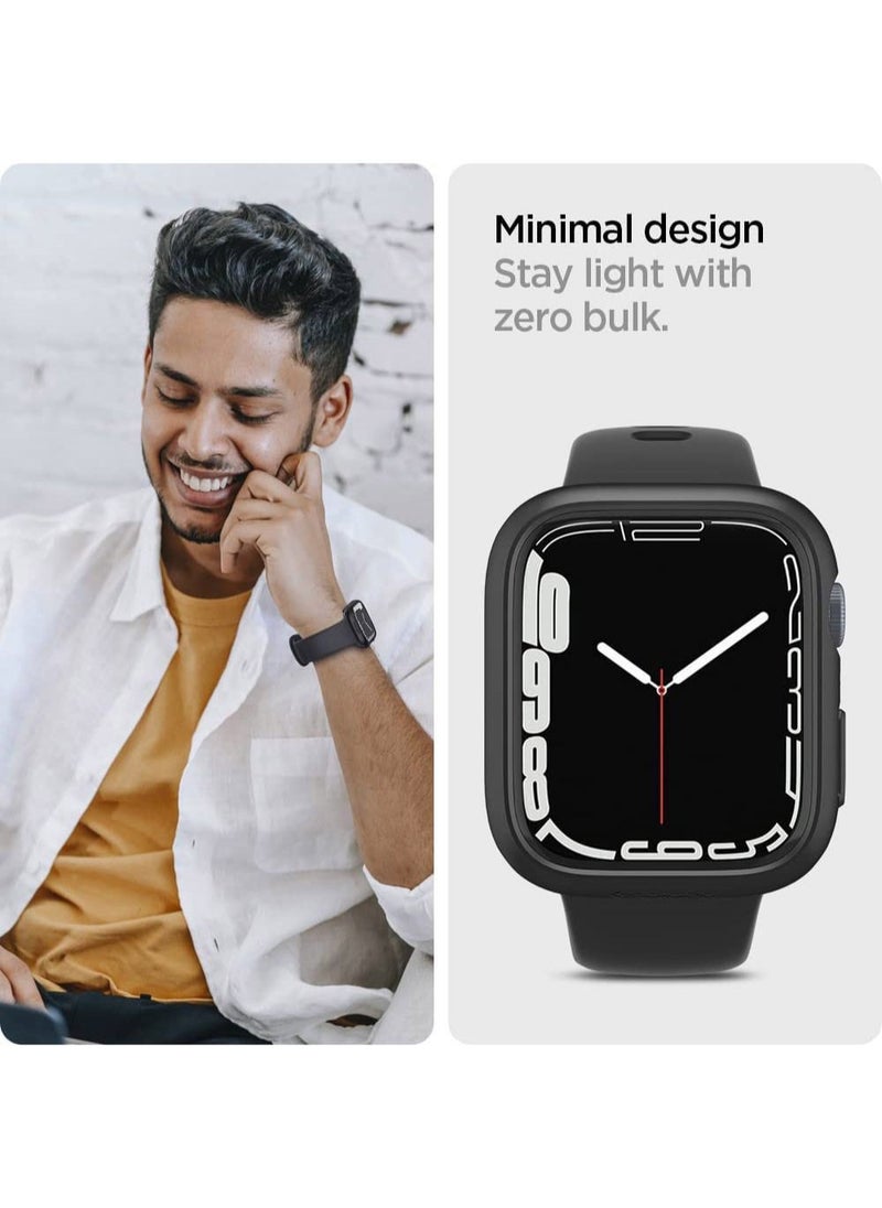 Thin Fit Apple Watch Series 8/7 (41mm) Case Cover - Black