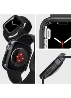 Spigen غطاء حماية رفيع لساعة Apple Watch Series 8/7 (41 ملم) - أسود  - Image 3