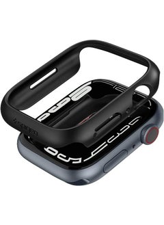 Spigen غطاء حماية رفيع لساعة Apple Watch Series 8/7 (41 ملم) - أسود  - Image 1