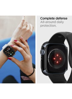 Spigen غطاء حماية رفيع لساعة Apple Watch Series 8/7 (41 ملم) - أسود  - Image 5