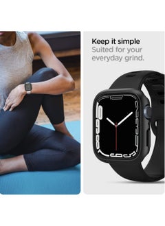 Spigen غطاء حماية رفيع لساعة Apple Watch Series 8/7 (41 ملم) - أسود  - Image 4