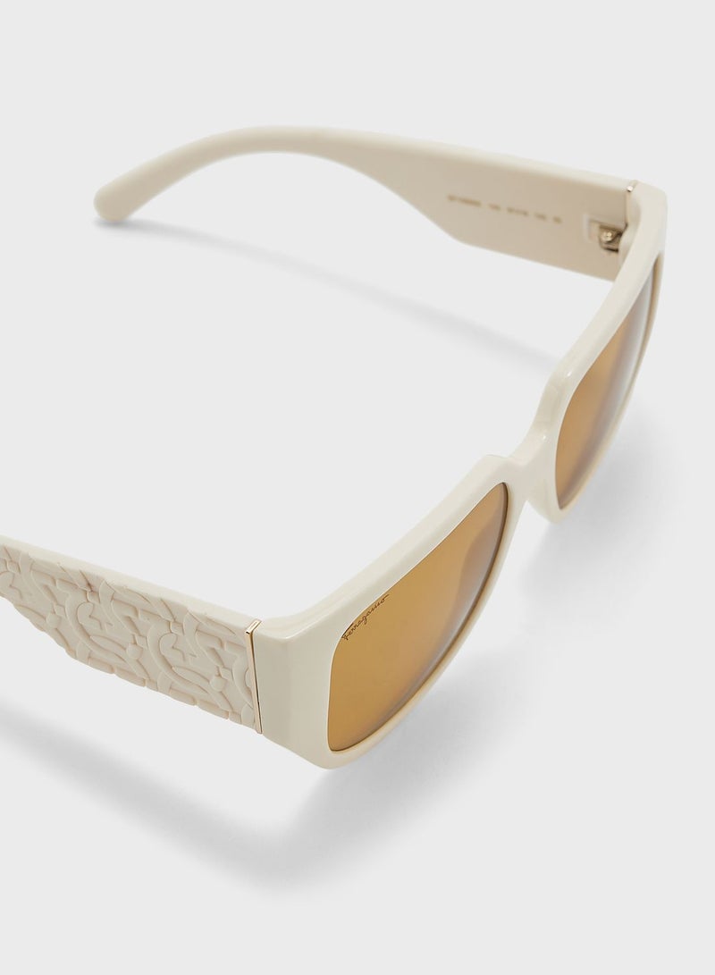 Salvatore Ferragamo Tea Cup Shape Sunglasses - Image 3