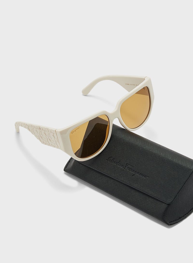 Salvatore Ferragamo Tea Cup Shape Sunglasses - Image 4