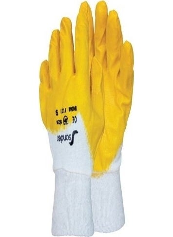 Sander NP01 Yellow Nitrile Gloves Pack of 12  - Image 2
