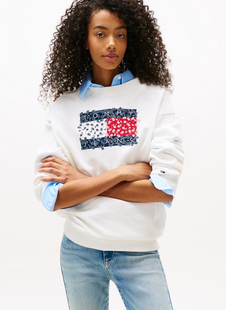 TOMMY JEANS Graphic Pullover Sweatshirt - Image 1