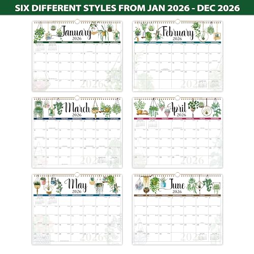 Tersus 2026 Calendar - 2026 Wall Calendar 12 Month, JAN 2026 - DEC 2026, Calendar 2026 for Wall, 14.8'' x 11.6'', Sturdy Binding, Julian Dates, Holiday Reminder, Large Ruled Blocks - Image 5