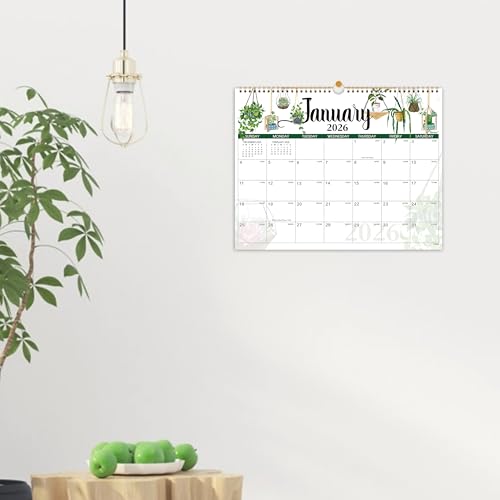 Tersus 2026 Calendar - 2026 Wall Calendar 12 Month, JAN 2026 - DEC 2026, Calendar 2026 for Wall, 14.8'' x 11.6'', Sturdy Binding, Julian Dates, Holiday Reminder, Large Ruled Blocks - Image 2