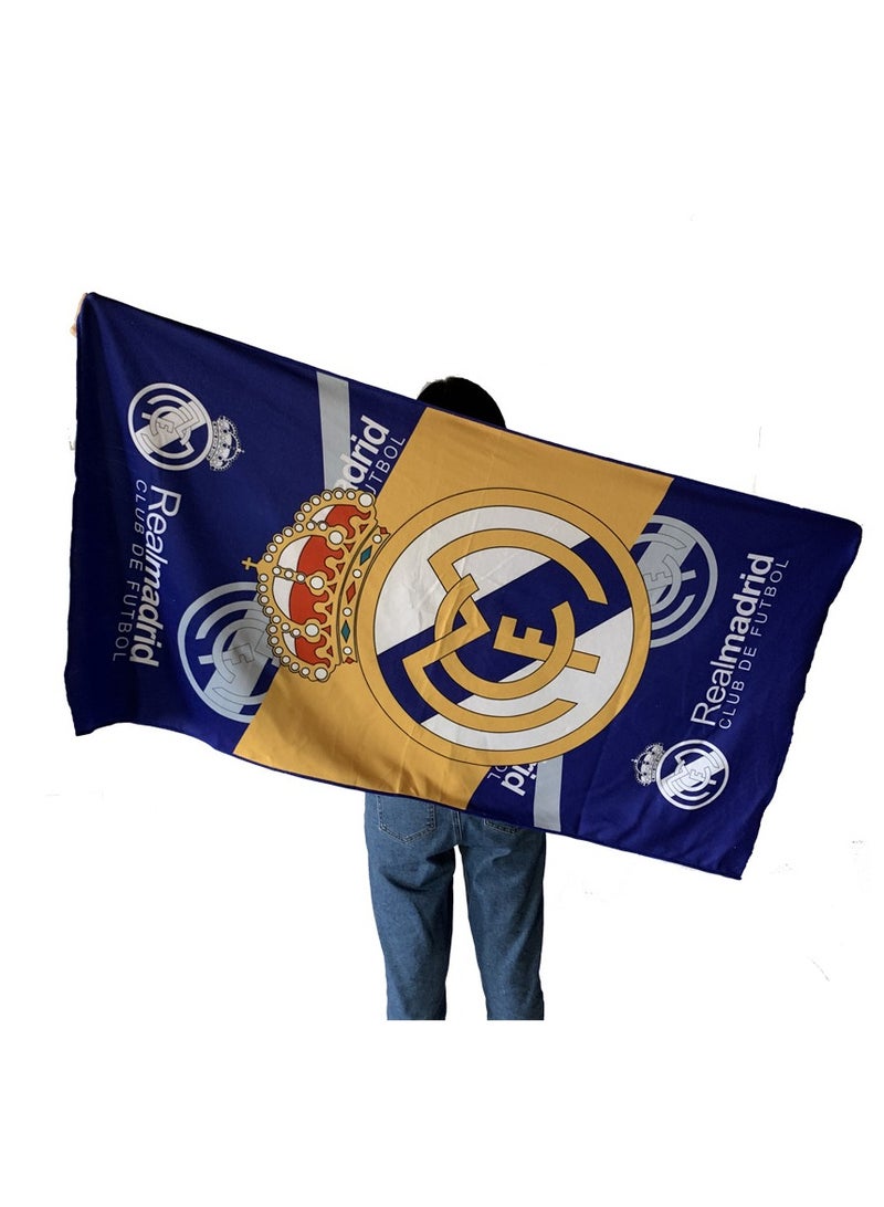 Football supplies fans souvenirs Real Madrid team beach 70*140CM large bath towel absorbent large towel sweat towel - Image 3