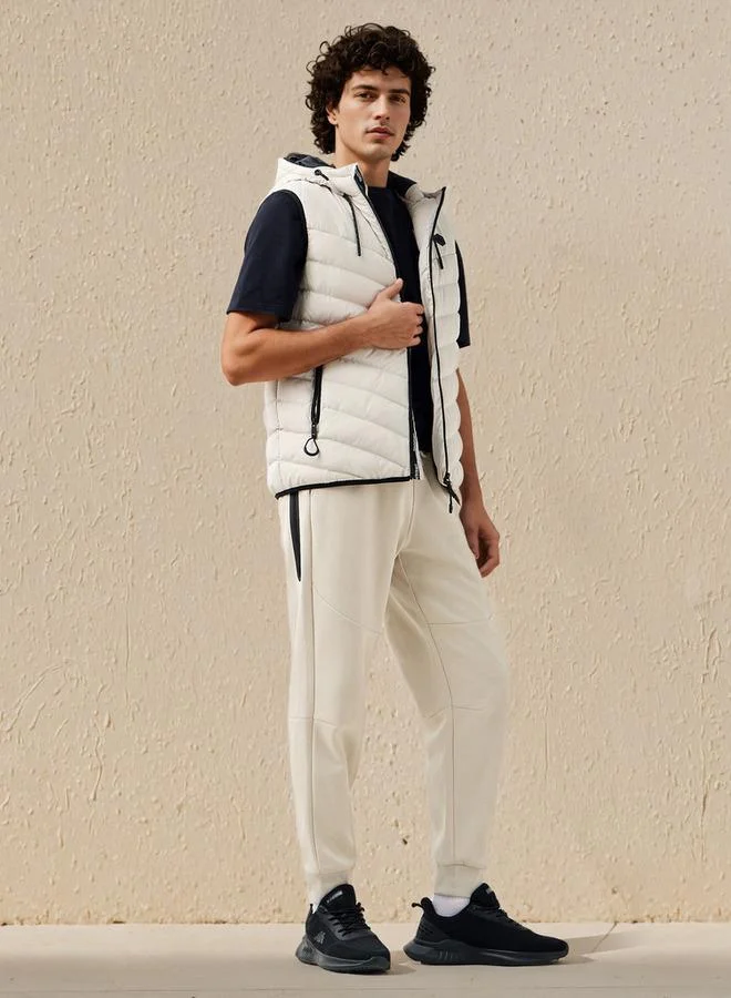 Kappa Kappa Men Sleeveless Hooded Puffer Gilet