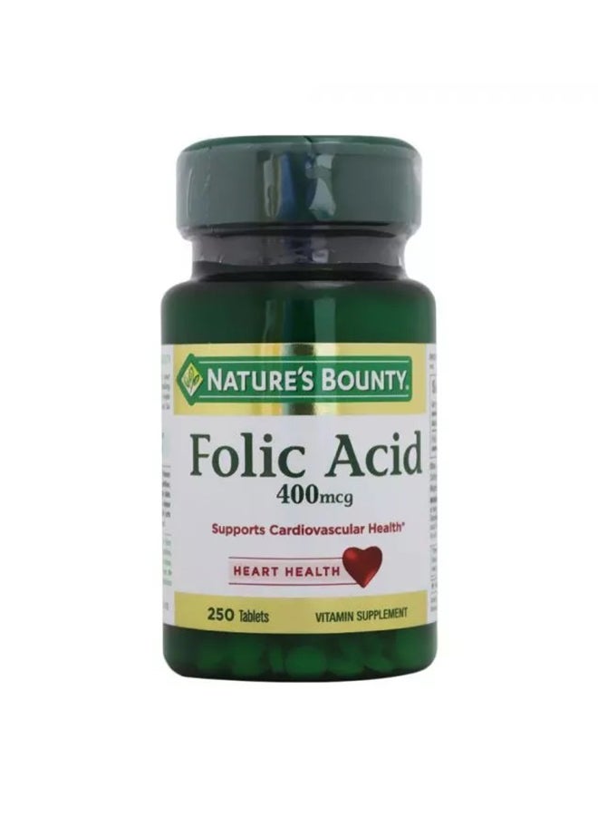 Folic Acid 400 Mcg Tablets 250'S - Image 1