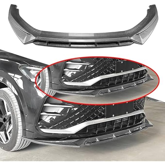 FINMOKAL سبويلر شفة بومبر أمامي بتصميم ألياف الكربون متوافق مع VW Tiguan MK3 Rline 2024-2025 - Image 2