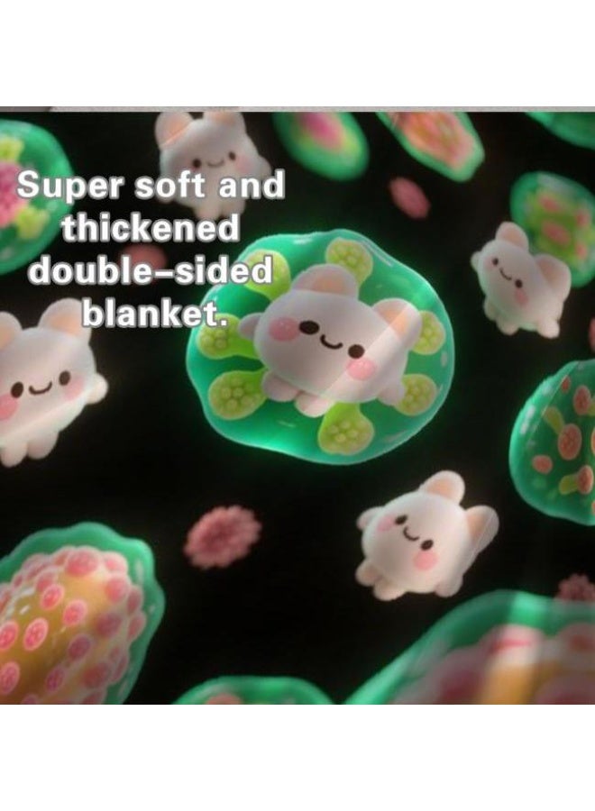 عام بطانية رقيقة من الفانيلا الكرتونية للأطفال والرضع (دافئة ومريحة، ومناسبة للنوم والألعاب) 70 سم * 100 سم - Image 4