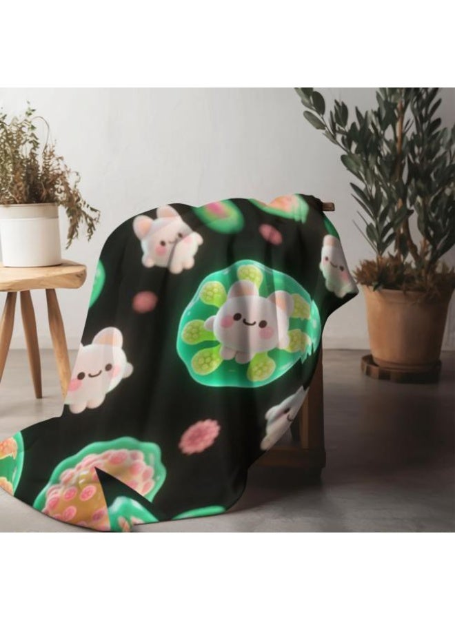 عام بطانية رقيقة من الفانيلا الكرتونية للأطفال والرضع (دافئة ومريحة، ومناسبة للنوم والألعاب) 70 سم * 100 سم - Image 5