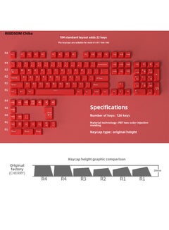 Generic 126 Key Position Opaque Boxed Two-color Applicable Mechanical ...