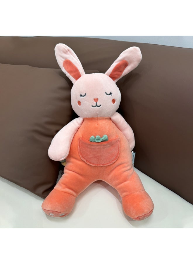 Baby Soothing Towel Hand Gift Preschool Baby Sleeping Rattle Rabbit Saliva Towel Lion Rabbit Safety Doll-颜色:兔子公仔40cm/180g  - Image 1