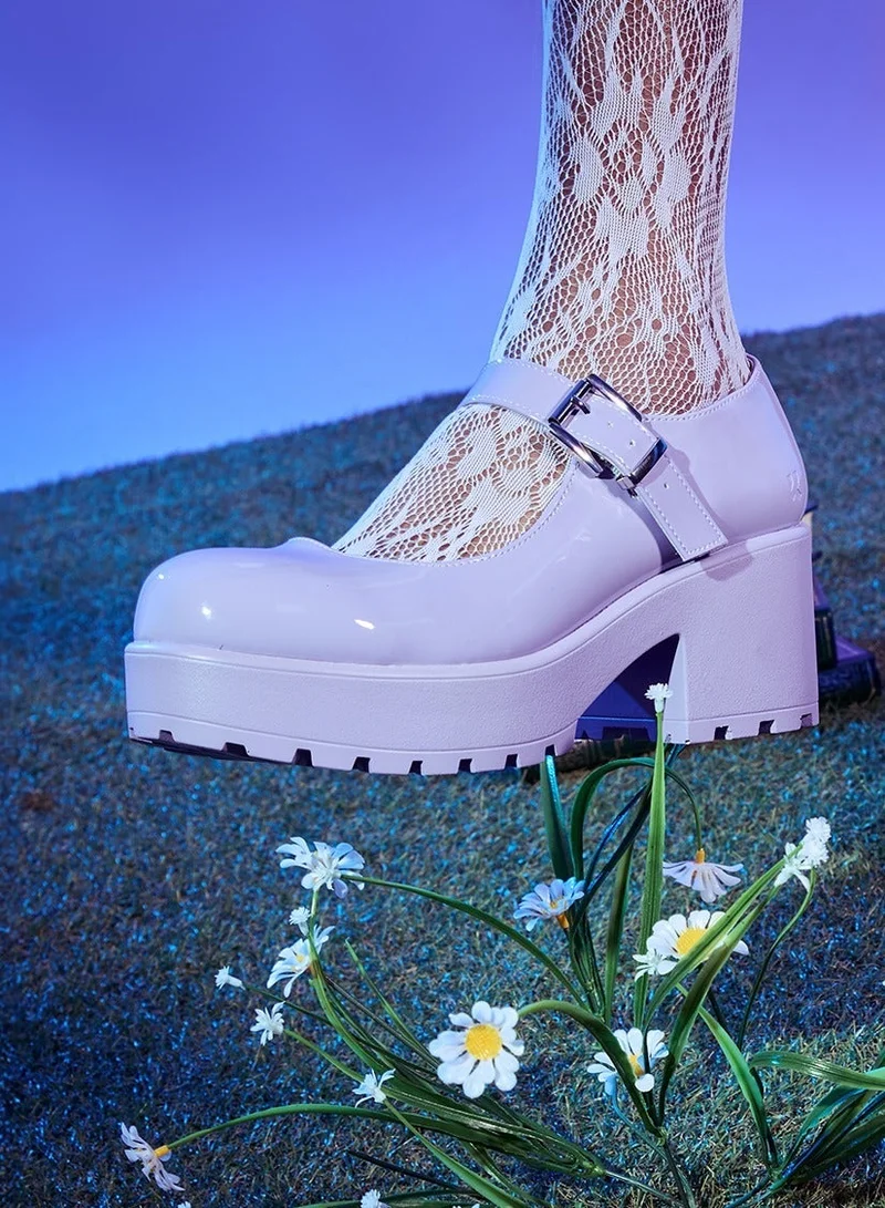 Koi Purple Tira Mary Jane Shoes ' Lilac Nectar Patent Edition' for Women | Best Price UAE