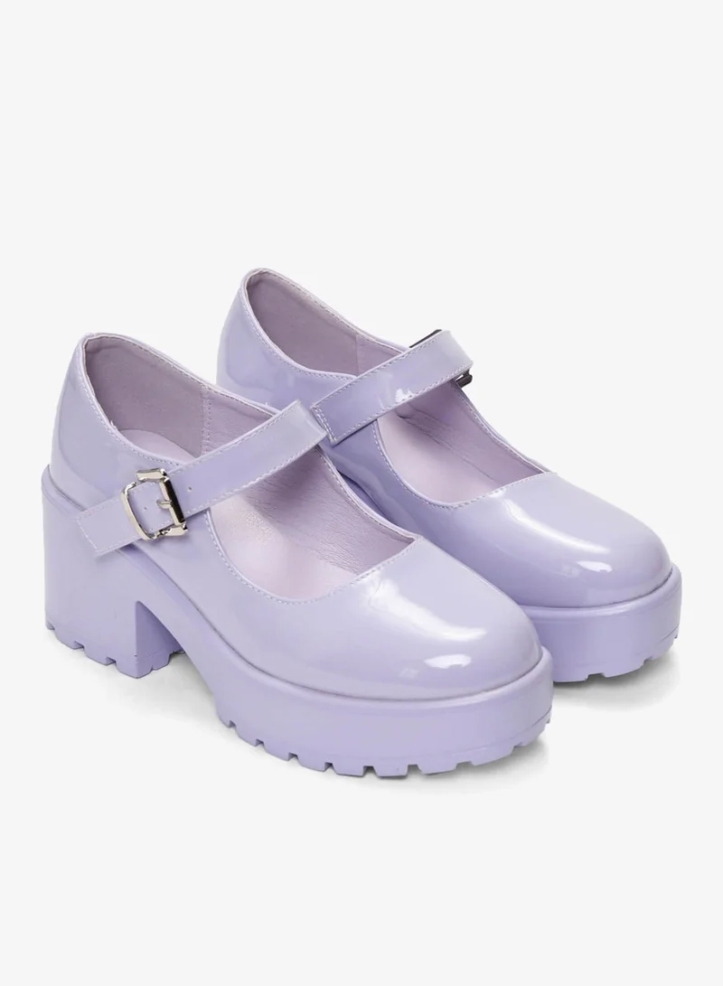 كوي Tira Mary Jane Shoes ' Lilac Nectar Patent Edition'