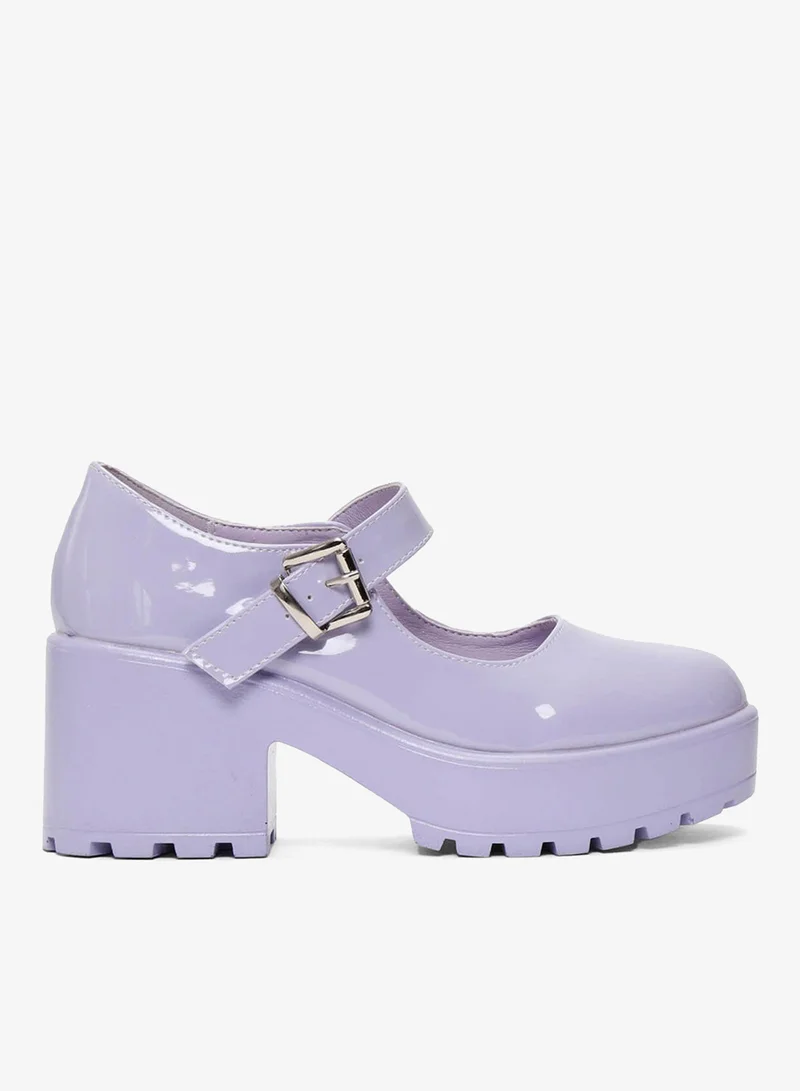 كوي Tira Mary Jane Shoes ' Lilac Nectar Patent Edition'