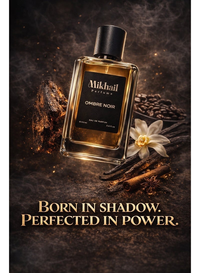 MIKHAIL Ombre Noir Intense by MIKHAIL 100ml | Bold & Sophisticated Masculine Eau de Parfum | Fresh Violet Leaf, Cedar, Jasmine Sambac, and Orris | Rich Leather, Woody Notes, and Tobacco - Image 3
