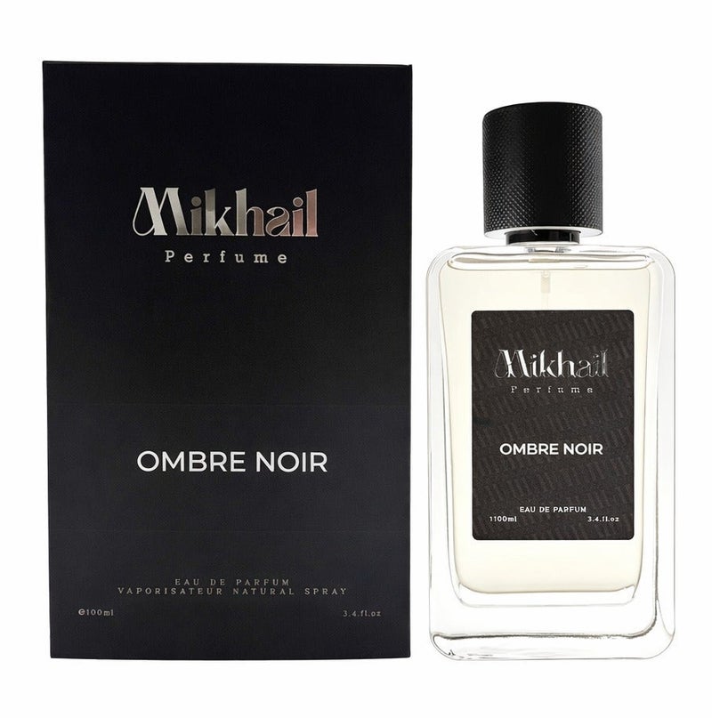 MIKHAIL Ombre Noir Intense by MIKHAIL 100ml | Bold & Sophisticated Masculine Eau de Parfum | Fresh Violet Leaf, Cedar, Jasmine Sambac, and Orris | Rich Leather, Woody Notes, and Tobacco - Image 1