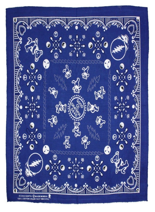 Sunshine Joy Good Ol' Grateful Dead Bandana Blue - Image 1