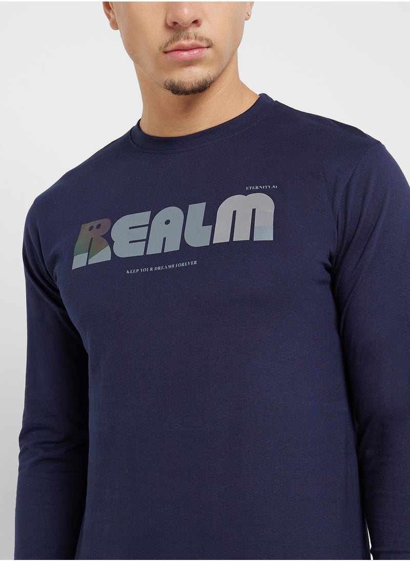 Seventy Five Basics Graphic Long Sleeve T-Shirt  - Image 3