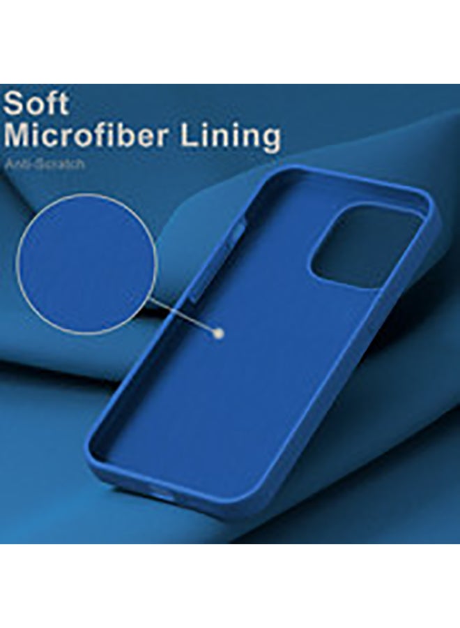 OFFBEAT iPhone 14 Pro Magsafe Liquid Silicone Case Blue 6.1 Inch, Multi Drop Protection and Wireless Charging Compatiblity Blue - Image 3