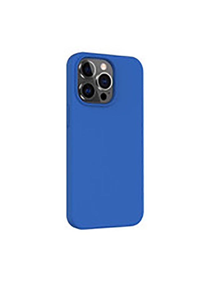 OFFBEAT iPhone 14 Pro Magsafe Liquid Silicone Case Blue 6.1 Inch, Multi Drop Protection and Wireless Charging Compatiblity Blue - Image 2