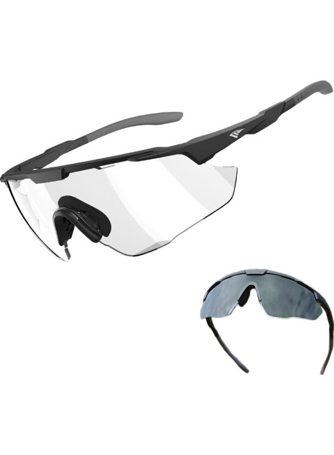 OUTDO Cycling Glasses Road Bike Men And Women Day And Night Dual-Use Windproof Sunglasses Men'S Bicycle Color-Changing Riding Glasses Sunglasses - Image 1