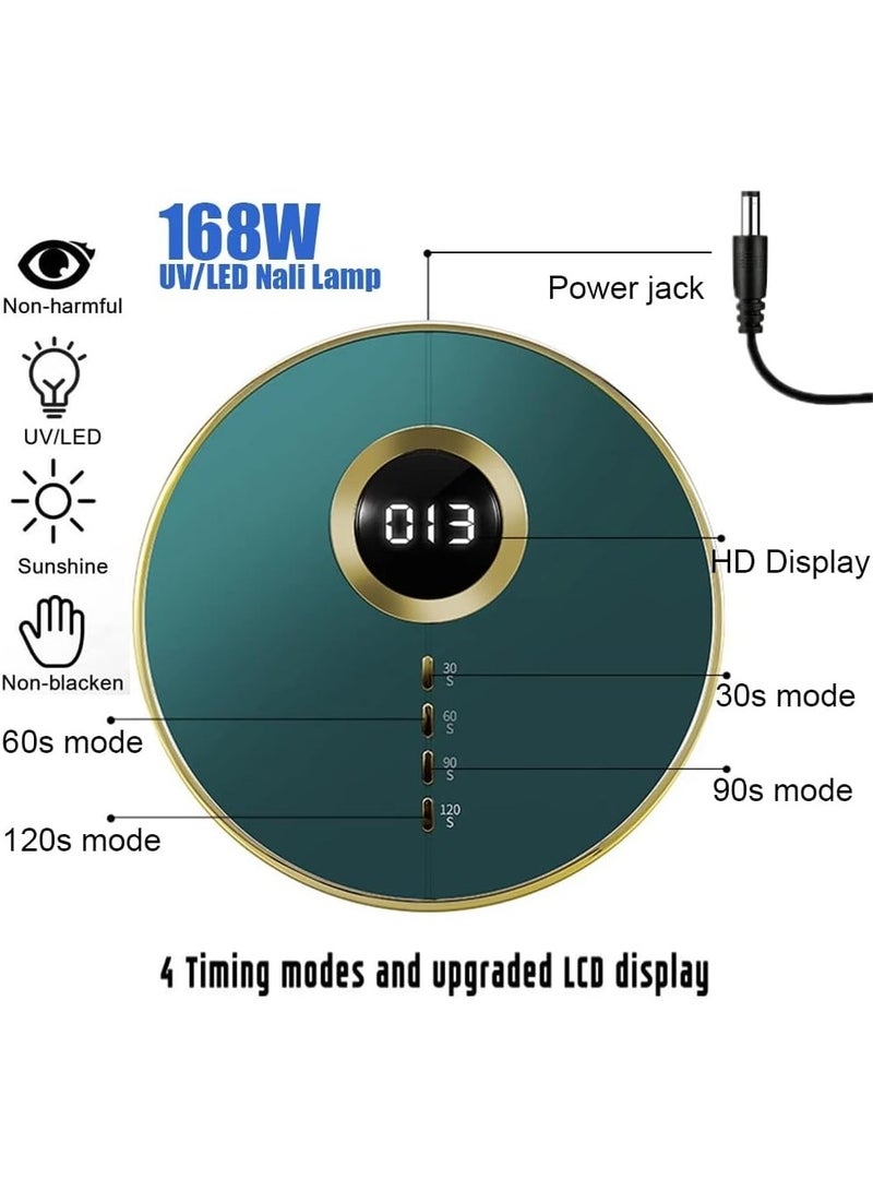 BLUEQUE مجفف أظافر جل LED بالأشعة فوق البنفسجية، مجفف أظافر جل احترافي - Image 4