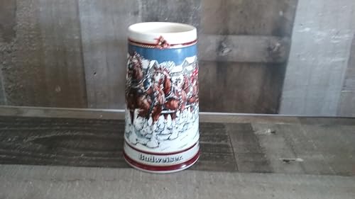 Budweiser 1989 BUDWEISER SPECIAL EDITION HOLIDAY STEIN - #CS-89 - WINTER'S EVENING - Image 1