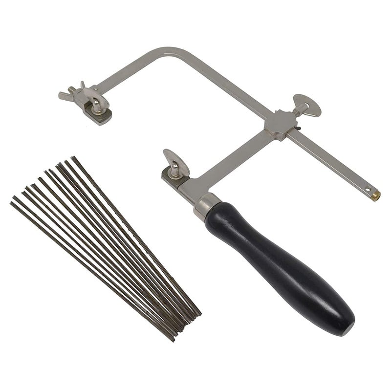 Megacast GERMAN STYLE JEWELERS SAW FRAME with 144 ASSORTED JEWELERS SAW BLADES - Image 1