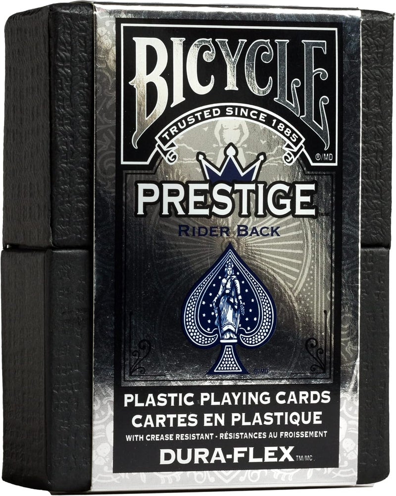 Bicycle بطاقات لعب بلاستيكية مقاومة للماء من بريستيج، حمراء وزرقاء (قد تختلف الألوان) - Image 2