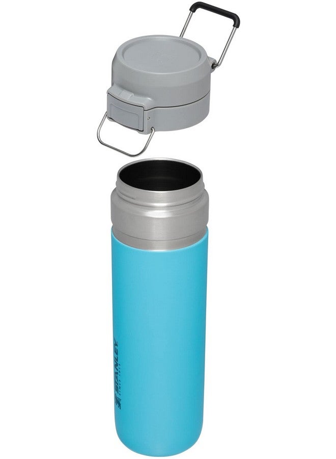 Stanley زجاجة مياه ستانلي كويك فليب GO سعة 24 أونصة | غطاء زر ضغط | مقاومة للتسرب وقابلة للتعبئة للسفر والرياضة | فولاذ مقاوم للصدأ معزول | خالية من BPA | مسبح - Image 3