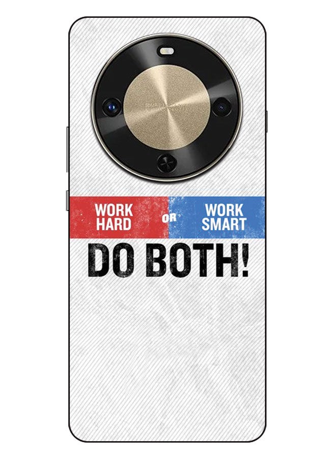 EYE CATCH Printed Protective Case Cover For Huawei Enjoy 70x-  Work Hard Or Work Smart Do Both - Image 1